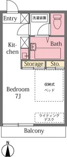 埼玉県東松山市松本町2【アパート】の間取り