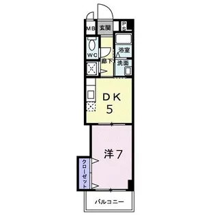 広島県広島市安佐南区緑井4【マンション】の間取り