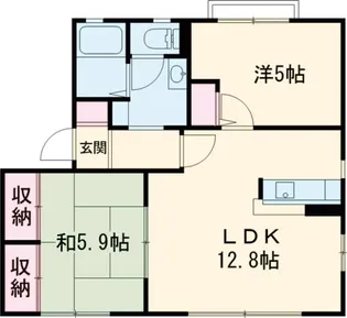 花ぞ野ローズガーデン C棟【1階】の間取り