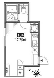 グランエッグス明大前【1階】の間取り