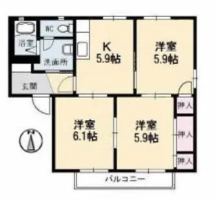 グランシード C【1階】の間取り