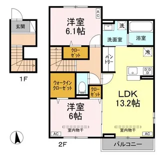神奈川県秦野市千村5【アパート】の間取り