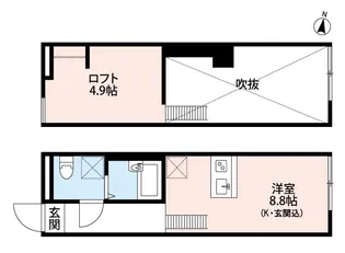東京都江戸川区西瑞江3【アパート】の間取り