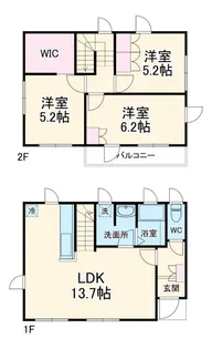埼玉県川越市広栄町【一戸建】の間取り