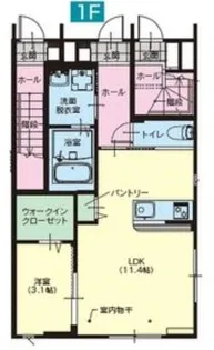 プルミエB【1階】の間取り
