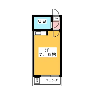 1Rの間取り画像