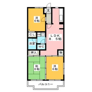 コート浦和【1階】の間取り