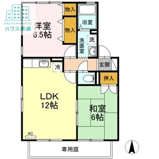 ロイヤルガーデン仲沖A棟【1階】の間取り