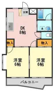 グリーンピア彦春【1階】の間取り
