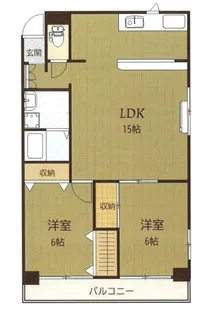 プロスペリアつくば【1階】の間取り