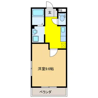 岐阜県岐阜市上川手【マンション】の間取り