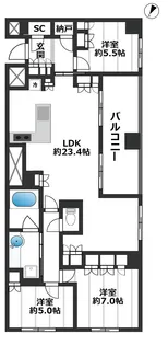アトラス志村三丁目【2階】の間取り