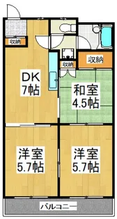 メゾンドマヤ【1階】の間取り