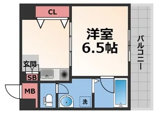 1Kの間取り画像