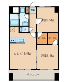 マーブルリヌーキー2【6階】の間取り