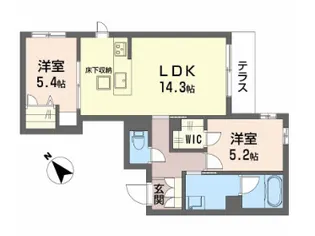 シャーメゾン アプリクス【1階】の間取り