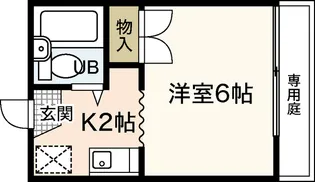 ウイング五日市【2階】の間取り
