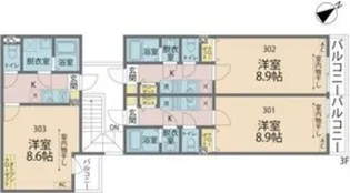 カインドネス町田III【3階】の間取り