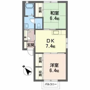 アビーロードB【2階】の間取り