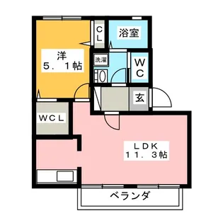 セピアコート財木【2階】の間取り