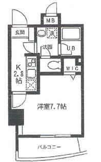 アクアコートK【4階】の間取り