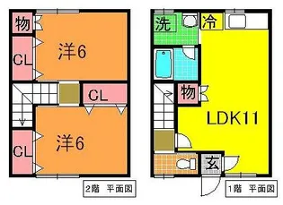 青森県南津軽郡田舎館村大字東光寺字村井【アパート】の間取り