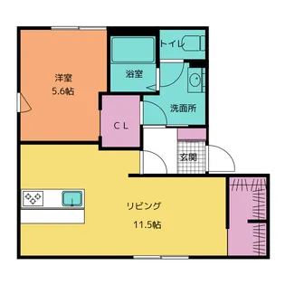 サンシャイン杉山D【2階】の間取り