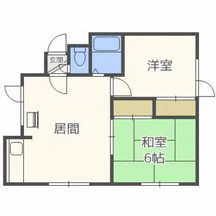 リバーサイドマンション【2階】の間取り