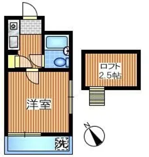 ライフピアホリディ【2階】の間取り