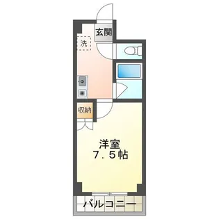 エスパシオ千代崎【3階】の間取り