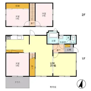 新潟県新潟市東区新石山1【一戸建】の間取り