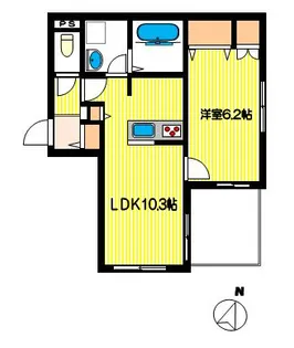 パラティーノ【1階】の間取り