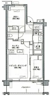 千歳烏山駅徒歩9分 分譲 ペット可 新築 低層高級マンション【2階】の間取り