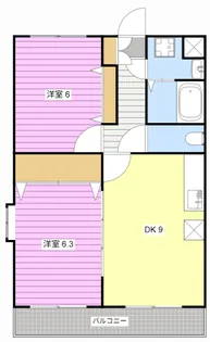 ブライトタイムII【1階】の間取り
