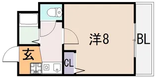 ロンモンターニュ小阪【3階】の間取り