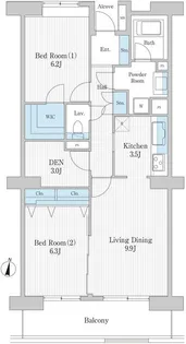 ウイングプラザ【2階】の間取り