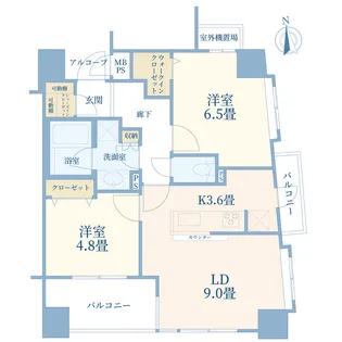 エクセルダイア西糀谷II【9階】の間取り