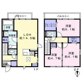 大分県大分市生石1【一戸建】の間取り