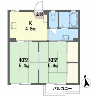 ミヤコレジデンス【2階】の間取り