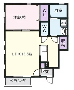 フォレストヴィラ紅葉ヶ丘【1階】の間取り
