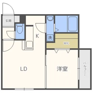 amu南郷【1階】の間取り