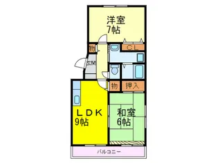 福岡県那珂川市今光1【マンション】の間取り