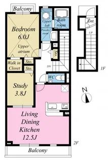 サリーチェテラス【2階】の間取り