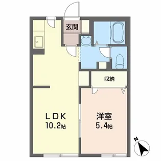 パルク・ポルト【1階】の間取り