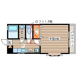 プチシャトー黒松【1階】の間取り