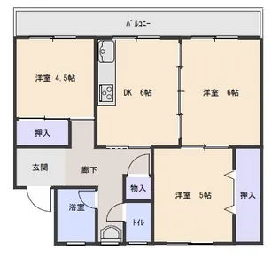 マキシム月丘【4階】の間取り