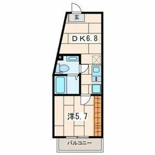 神奈川県横浜市南区大岡5【マンション】の間取り