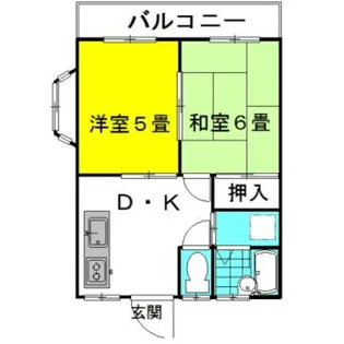 ドエル ニシノC棟【2階】の間取り