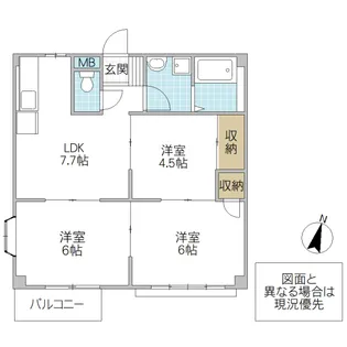メープルファーム照山 I【2階】の間取り