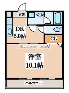 フジパレス美田【1階】の間取り